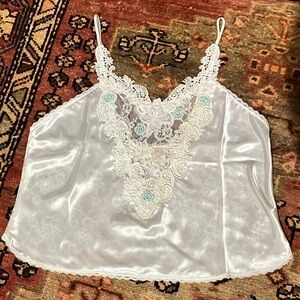 Vintage Gold Label Victoria’s Secret Lace back Camisole | Size Large
